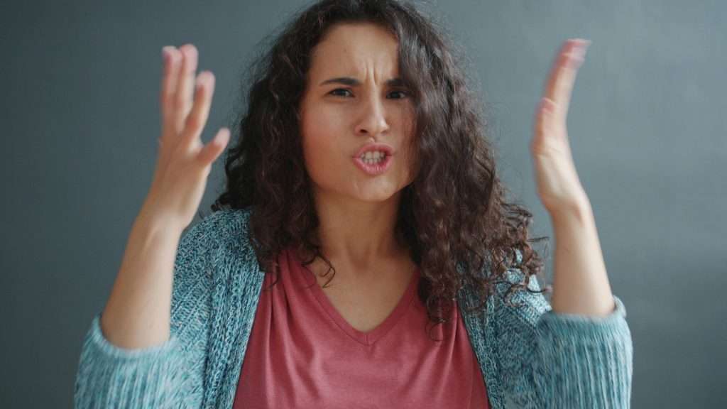 woman frustrated with communication