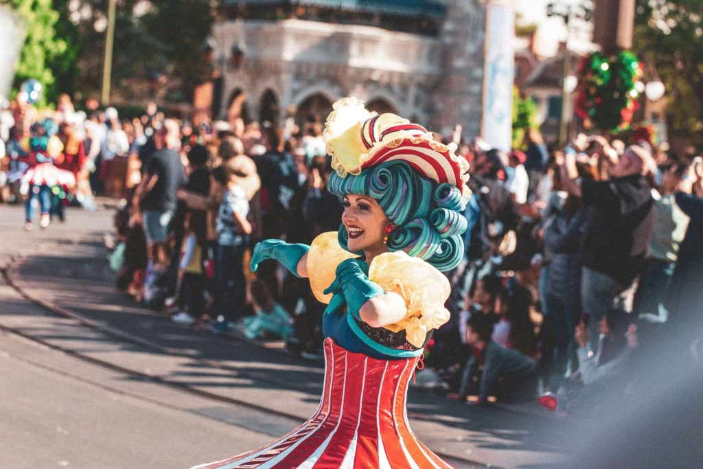 A performer at Disney